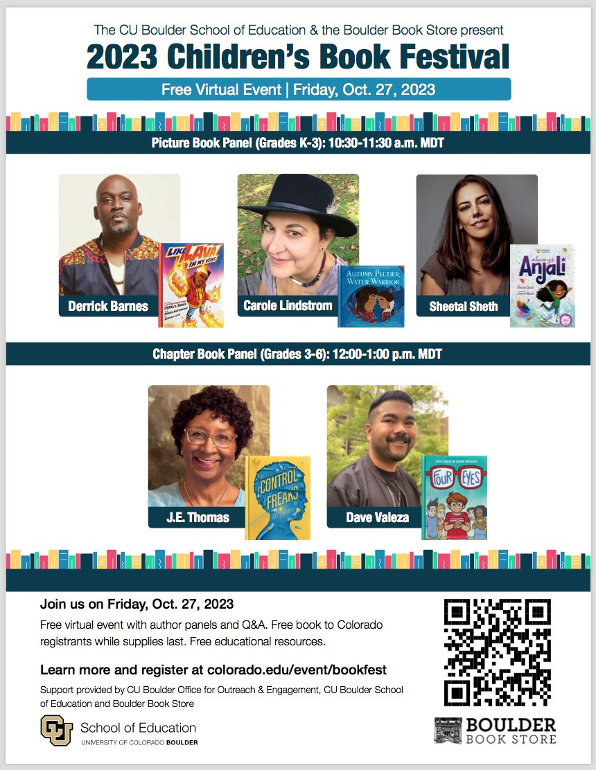 sacrawley1's tweet photo. Next Friday morning, join us via livestream for one - or both - of these children's book author panels! Teachers, librarians, families, children, and all who love children's literature are welcome!
For more info and to register, visit: https://t.co/2oVXQQDPpg https://t.co/yPpoqM3U1Y