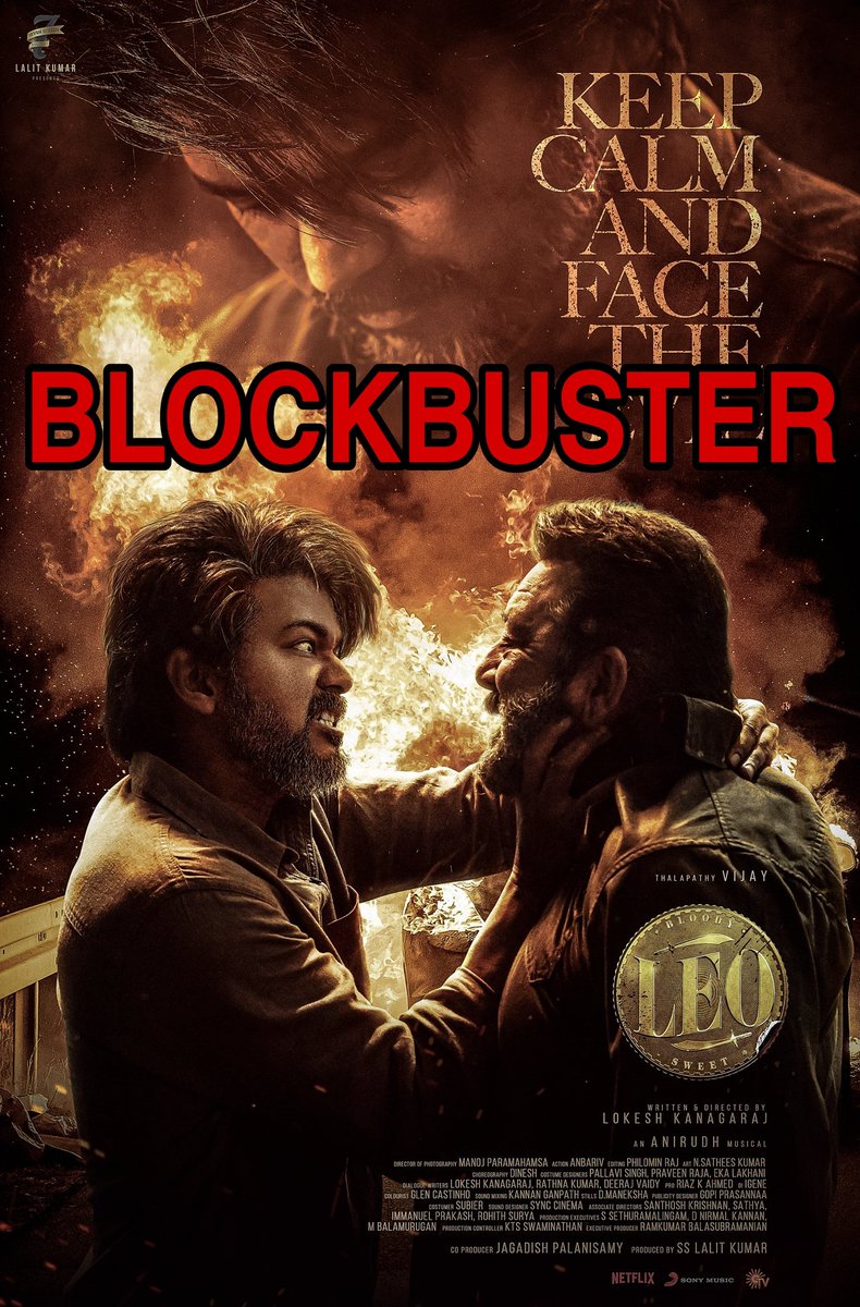 taran_adrsh_'s tweet photo. #LEO Early Review 

B L O C K B U S T E R: ⭐️⭐️⭐️⭐️½

#LokeshKanagaraj has delivered a masterpiece,  an exhilarating blend of emotion and mass action

This year belongs to the #Thalapathy @actorvijay 👑 

#Sanjaydutt #Arjun &amp; rest were great

DON'T MISS IT !

#LeoReview #LeoFDFS https://t.co/p6Ywknk6VD