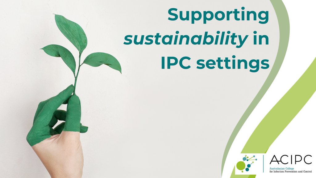 ACIPC's tweet photo. How can we practice sustainability in IPC?

This IPC Week, let's explore how we can all help integrate sustainable practices in healthcare, like reusable PPE, waste segregation, appropriate use of invasive devices and environmentally preferred purchasing.

#IPCWeek2023 #ACIPC https://t.co/vN544ioLBv