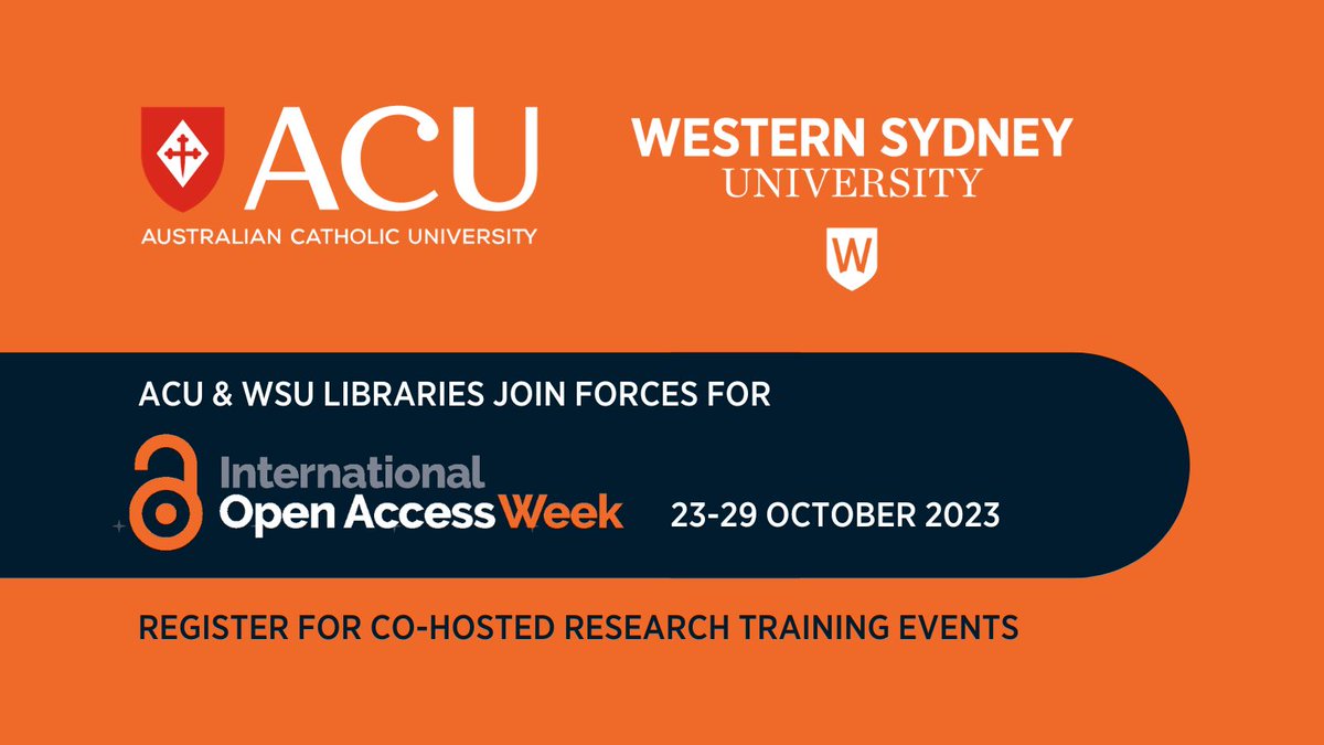 westsydulibrary's tweet image. Coming up next week! Register for these Open Access Week training events. Don’t miss this exciting opportunity to engage with your peers in Research. 
Register ow.ly/KcBF50PO8LV  #OAWeek #openaccess #research #publishing #oer #library #researchimpact