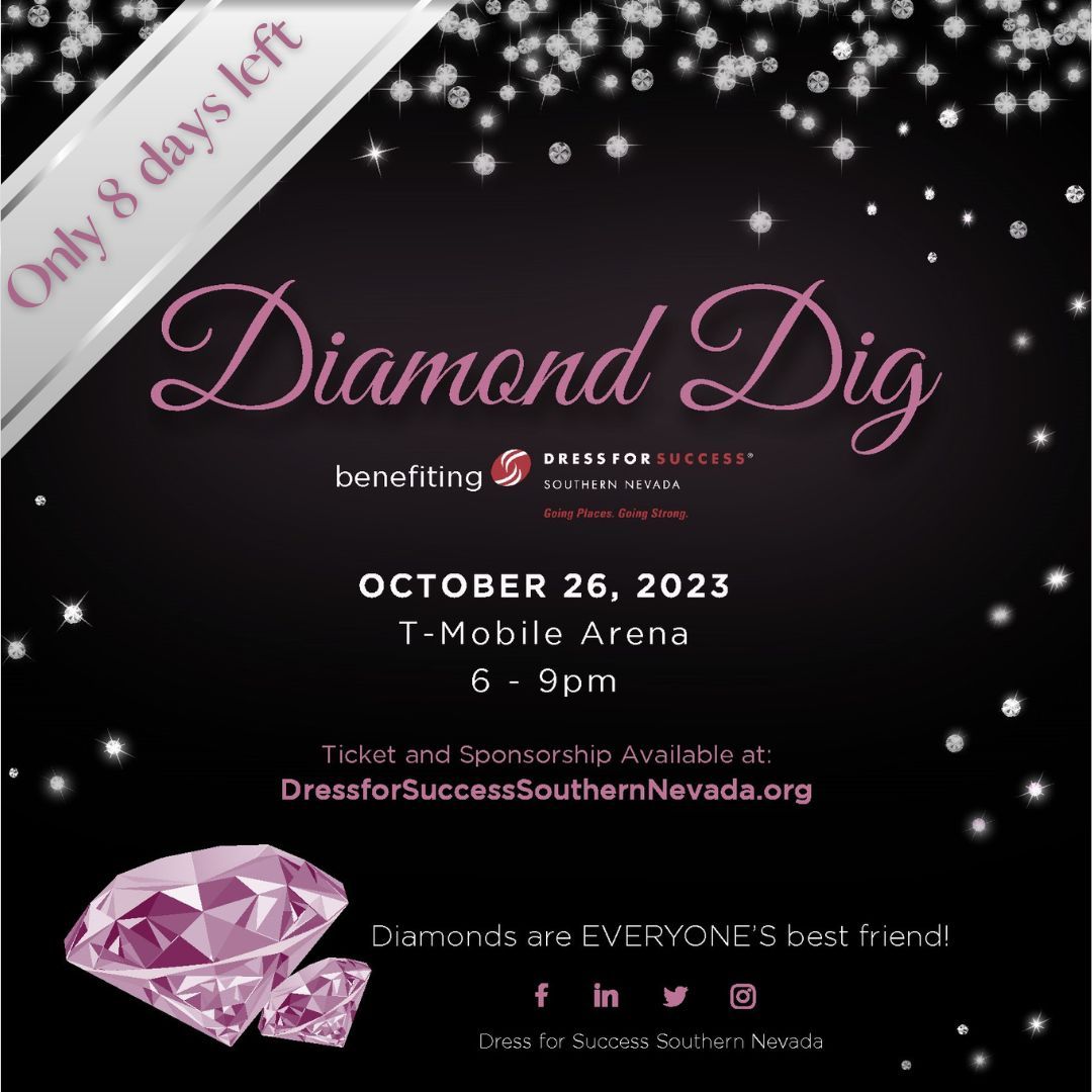 DFSSNV's tweet image. Only 8 days left until #DiamondDig2023 and tickets are selling FAST!

Brace yourself for the ultimate dig and treasure hunt, where you'll have the chance to unearth a stunning diamond pendant, exquisite gems, and prizes! 

Click here to get your tickets: buff.ly/44ElSFv