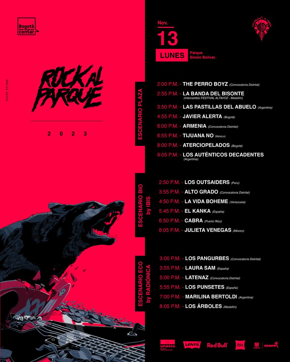 ¿Estás listo para sumergirte en tres días de pasión, cultura y energía musical? 

¡Nos vemos en el epicentro de la diversidad sonora! 🌟🎸

Más info aquí: rockalparque.gov.co