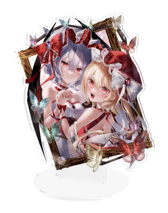 アクスタ、こんな感じで額縁切り抜きにしようと思ってるんだけど可愛くない??(高さ13cmくらい)