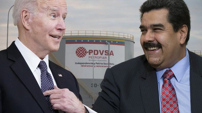 MirNoticias's tweet photo. 🇺🇲🇻🇪 | #AHORA | El gobierno de Biden anuncia levantamiento temporal de las sanciones sobre el petróleo y el gas de Venezuela. https://t.co/jCK1PZWYKU