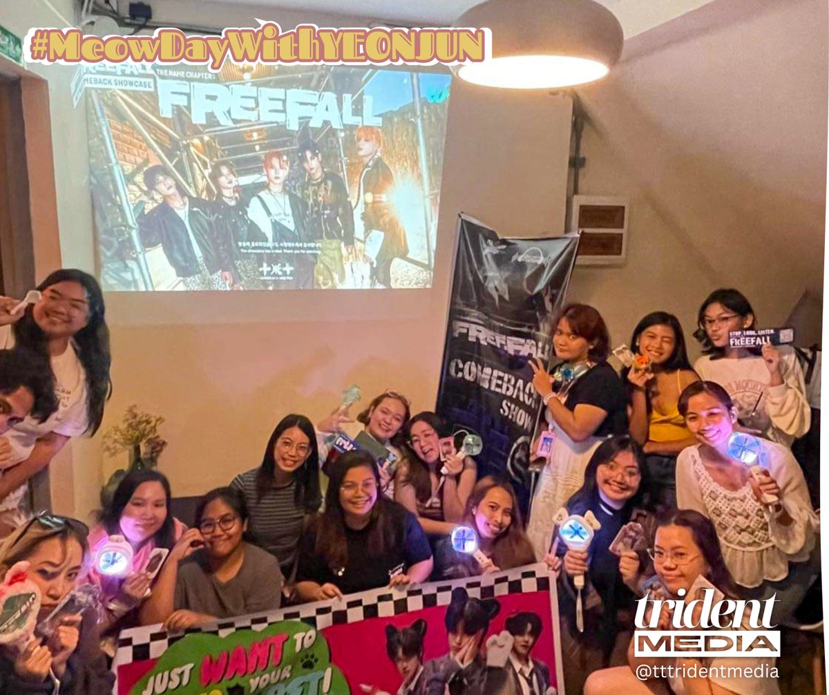 tttridentmedia's tweet photo. We joined @onedreamphil  last October 14, 2023 as they fed cats around DLSU to celebrate Yeonjun's birthday. The #MeowDayWithYeonjun continued to a comeback showcase watch party at Unnie Cafe.

View the full album on Facebook:
https://t.co/PUpFj309yd https://t.co/pj8QQ8Cqxj