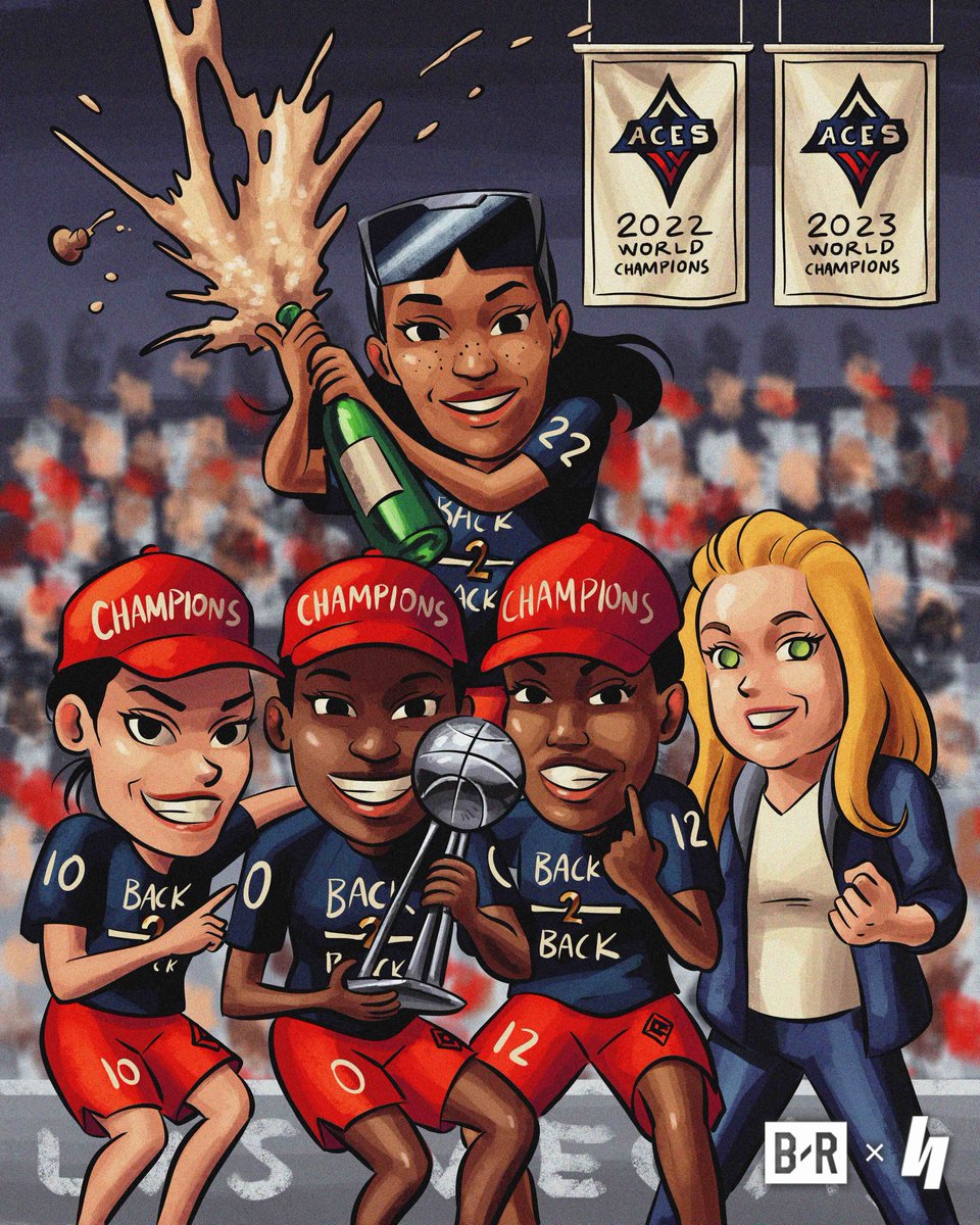 BACK 2 BACK.

THE LAS VEGAS ACES ARE CHAMPIONS AGAIN 🍾