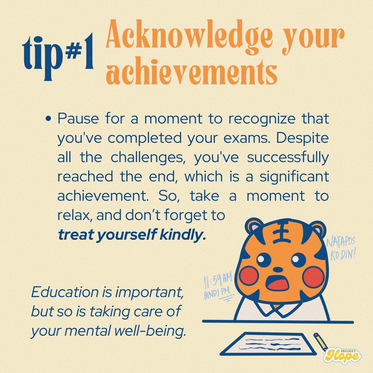ust_csc's tweet photo. After that stressful prelims week, it's all about recuperating and treating yourself for a job well done! Thomasians, here are some easy self-care tips that you can do to celebrate your wins!

#USTCSC2324
#TogetherWithHope
#ThomasianWellness
#EmbraceTheDawn https://t.co/CeFJVClboy