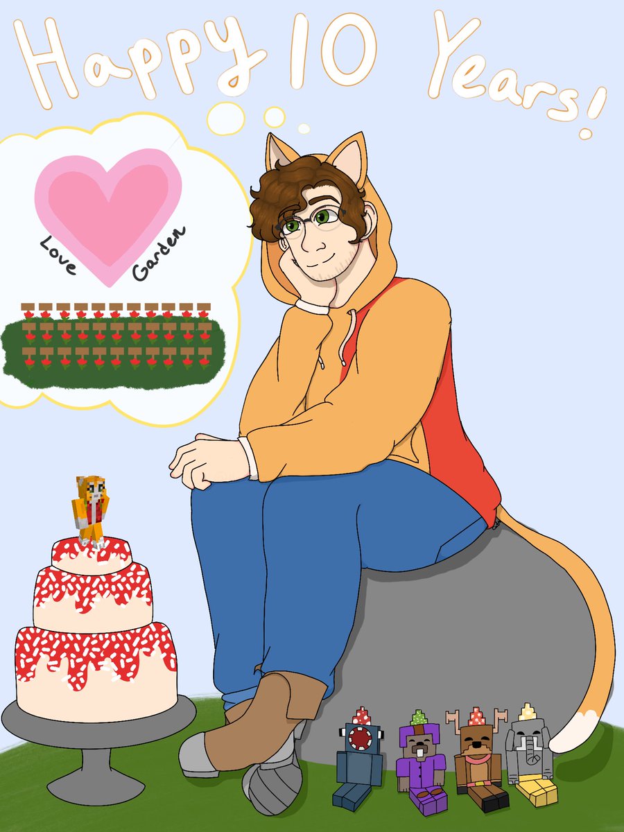 minecraftcat36's tweet image. @stampylongnose I wanted to make a this to celebrate 10 years for your lovely World Series that’s sadly coming to a end but I can’t ty enough for those videos and how big they were to my childhood! I hope you like it and more info in the reply! ❤️
#stampyfanart #stampy #fanart
