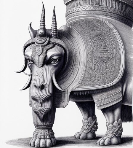 neworder999's tweet photo. "Stambh" (स्तंभ) // "Sankarshan" (संकर्षण)  #DALLE3 #AiArt https://t.co/fFj6QO8DjS