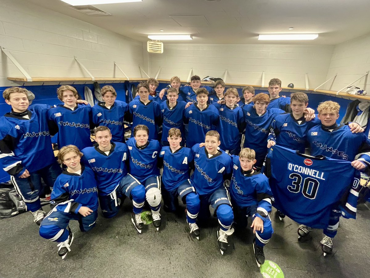 Introducing your U15AAA Eastern Thunder leadership team. Spurrell (C), Simmonds (A), Jones (A), Jewer (A). Congrats lads. Guide the Ship!

instagram.com/reel/CykCRwUO0…