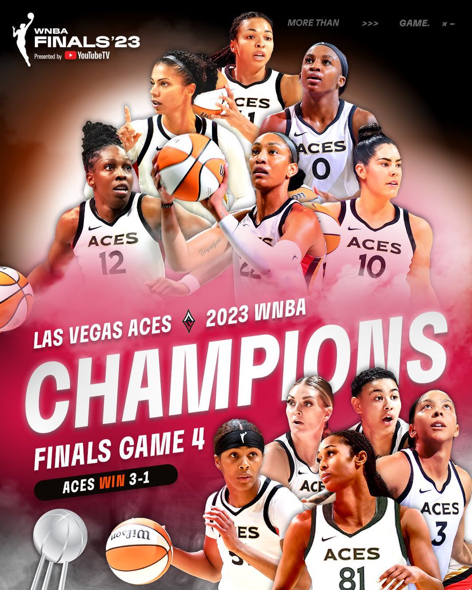 LasVegasBowl's tweet photo. Back-to-back CHAMPS 🏆

Congratulations @LVAces‼️

#WNBAFinals | #ONEVEGAS | #RaisingTheStakes https://t.co/OujKG5vRC1