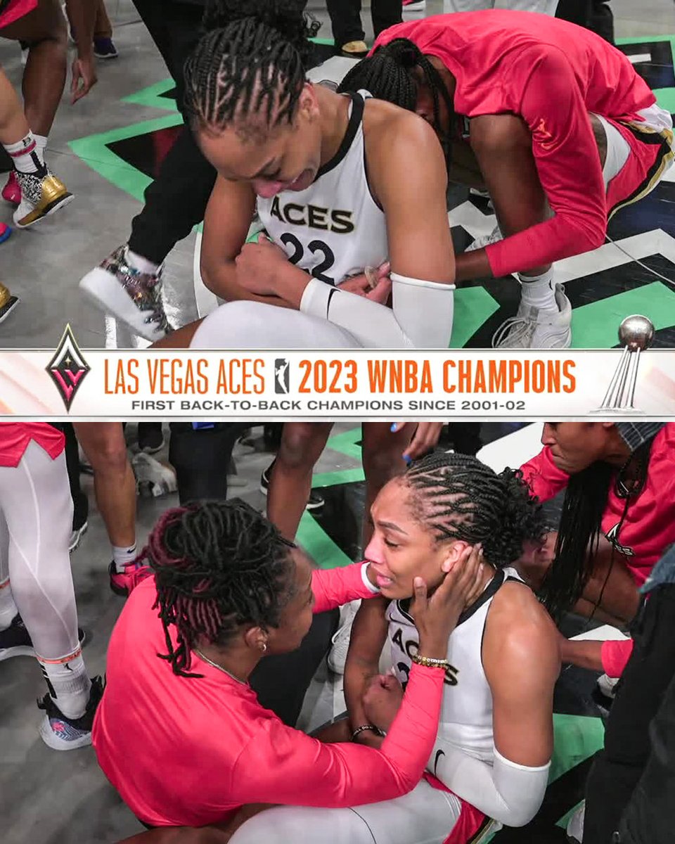 espnW's tweet photo. A'ja brought to tears after winning her second WNBA championship 🥺 https://t.co/70eZuOt28s