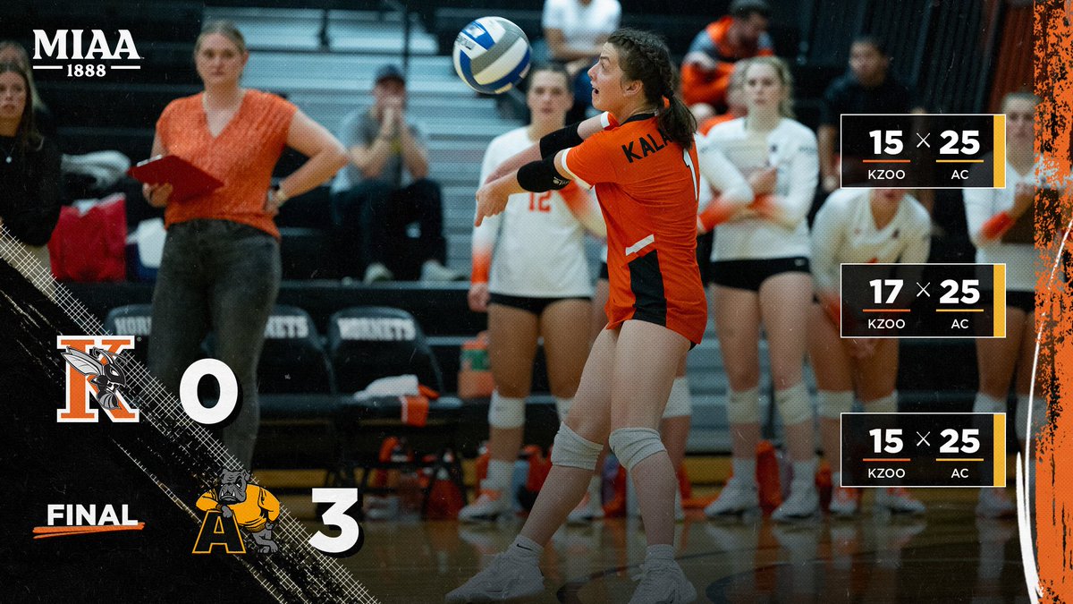 FINAL: The Hornets fall to Adrian 3-0. #GoHornets 

Leaders: 
Kills: Savannah Chapie (8) 
Assists: Rorie Doughtery (12) 
Digs: Lizzy Rachiele (13)
