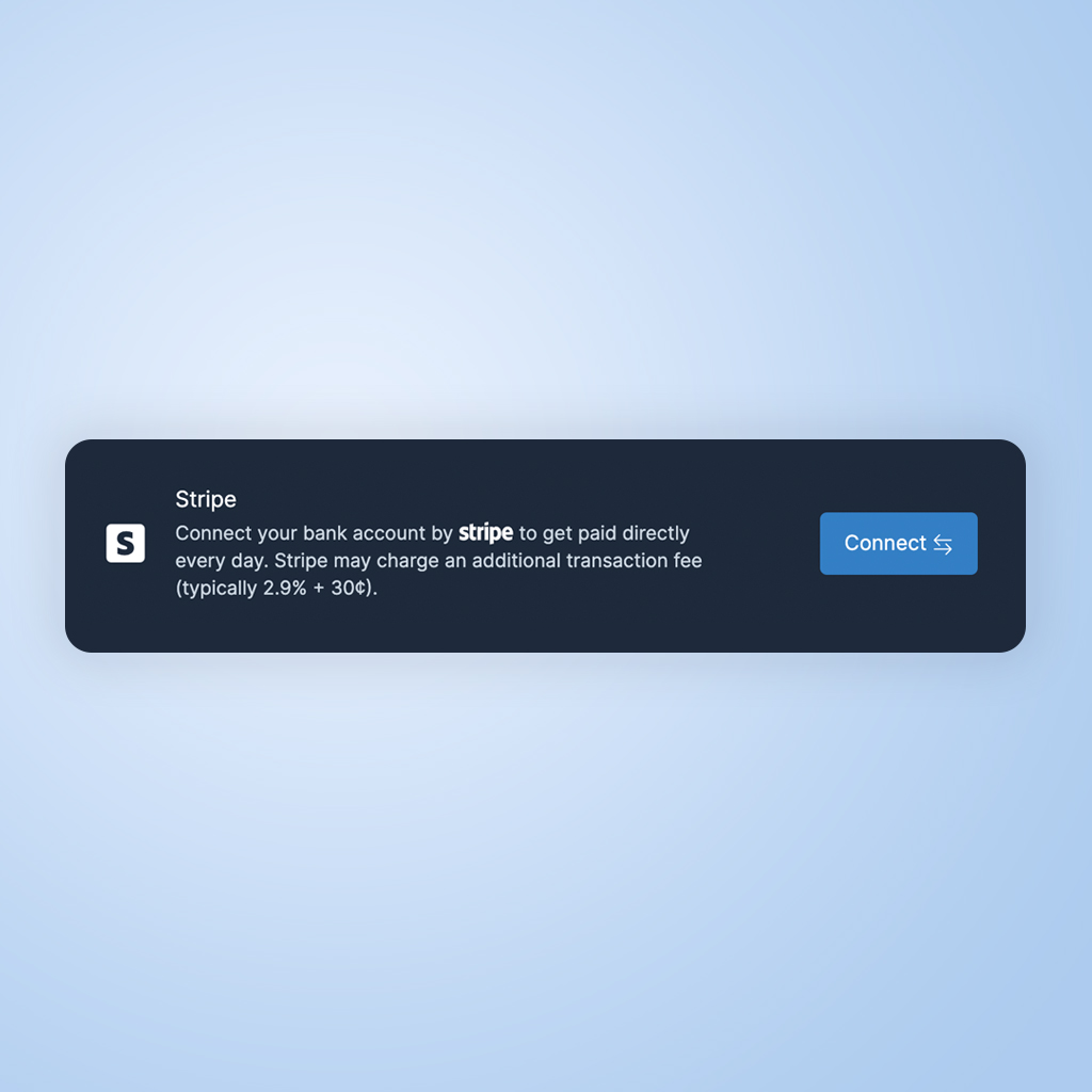 wearehivers's tweet photo. To get paid, you can easily connect your Stripe account. You'll receive money instantly, with no waiting.

Soon, you will also be able to connect your PayPal account. https://t.co/KHmdbjqBd0