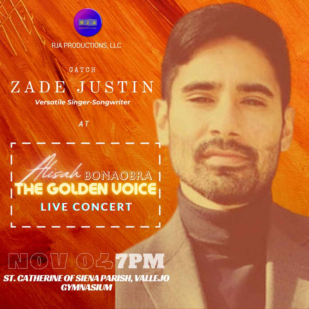 Catch 𝗭𝗮𝗱𝗲 𝗝𝘂𝘀𝘁𝗶𝗻, a versatile singer-songwriter and one of Bay Area's finest performers on 𝄞"𝙏𝙝𝙚 𝙂𝙤𝙡𝙙𝙚𝙣 𝙑𝙤𝙞𝙘𝙚" ☆ 𝙇𝙞𝙫𝙚 𝘾𝙤𝙣𝙘𝙚𝙧𝙩𝄞 

For tickets: 
➮𝘙𝘰𝘴𝘢𝘣𝘦𝘭𝘭𝘢: 925 336-6061 
➮𝘖𝘭𝘪𝘷𝘦: 707 704-3431 
➮𝘝𝘦𝘳𝘰𝘯𝘪𝘤𝘢: 707 567-4900