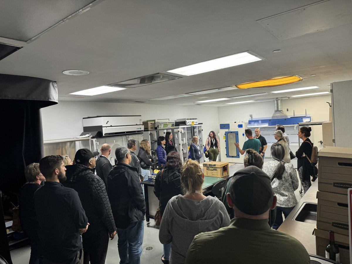 Next up: Citizens Academy participants toured FIS and visited the labs where evidence is processed. It was a great, informative evening and investigators received a lot of great questions. Thank you to all who attended.