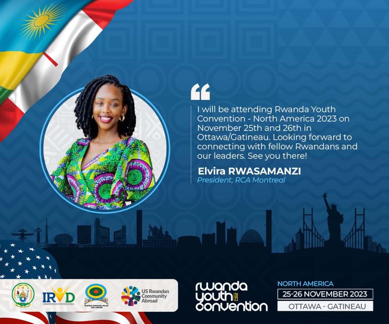 Excited to join International Rwanda Youth for Development - IRYD and partners at Rwanda Youth Convention North America 2023. Parents are also welcome to join! <a href="/CanadaIryd/">IRYDCanada</a> Register here: iryd.ca/events/register

#RYCNA2023 #IRYD2Inspire #Ottawa #Gatineau #Canada #Rwanda #USA