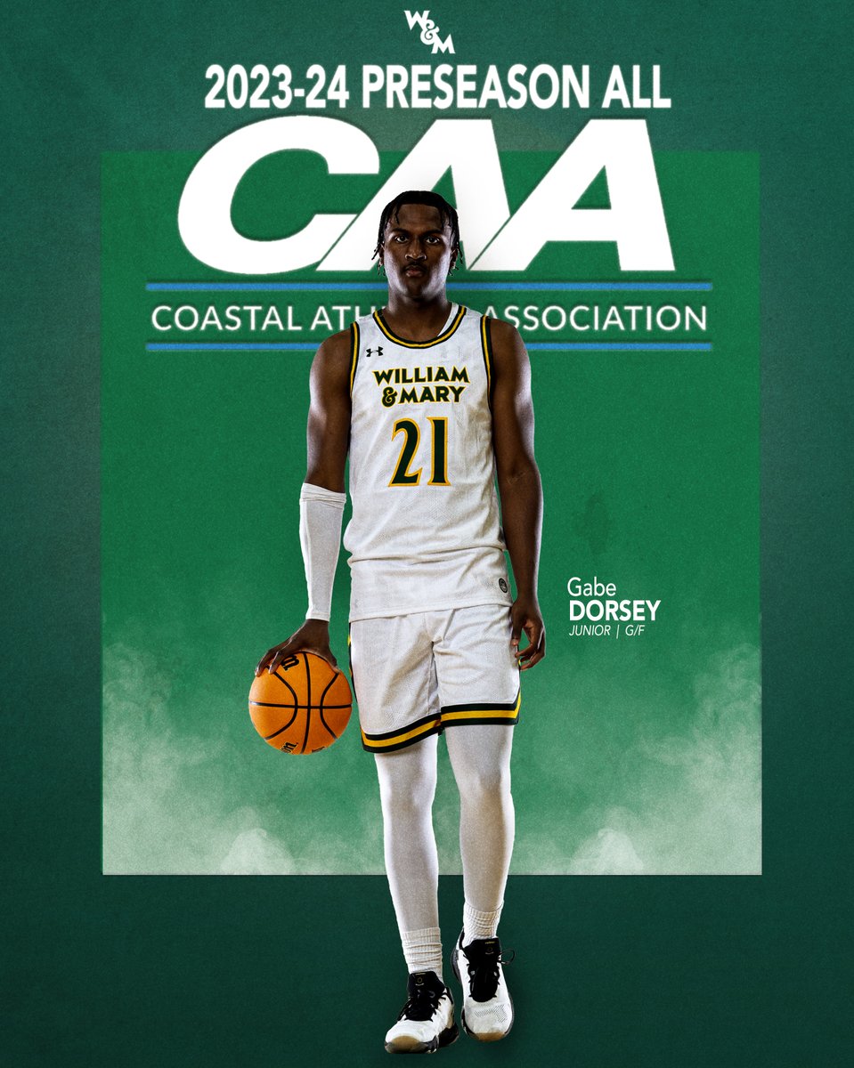 WMTribeMBB's tweet image. 𝙋𝙧𝙚𝙨𝙚𝙖𝙨𝙤𝙣 𝘼𝙡𝙡-𝘾𝘼𝘼

@gabedorsey21 

➡️ 4th nationally in 3FG% 
➡️ 11 ppg last season
➡️ 3.04 3-pointers per game 

📰 go.wm.edu/Qv7P7b

#GoTribe