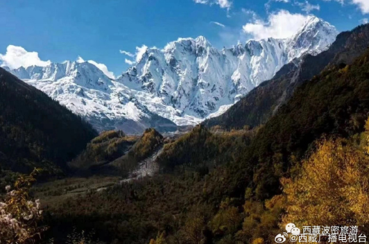 BarkhorLhasa's tweet photo. In Xizang of China, Bome County in Nyingchi City owns the most beautiful autumn scenery. https://t.co/kFJM1DAC6q