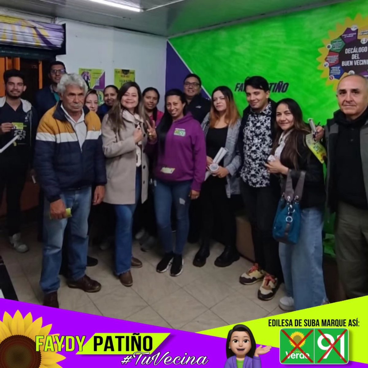 FaydyPatino's tweet photo. Gracias Concejala Mafe Rojas por creer, apoyar y difundir nuestra propuesta de #subanuestravecindad                  

Edilesa de Suba Alianza Verde🌻 #9️⃣1️⃣

#TuVecina🙋🏽‍♀️
#decalogodelbuenvecino
#mujeresempoderadas https://t.co/isrrFFn2uQ