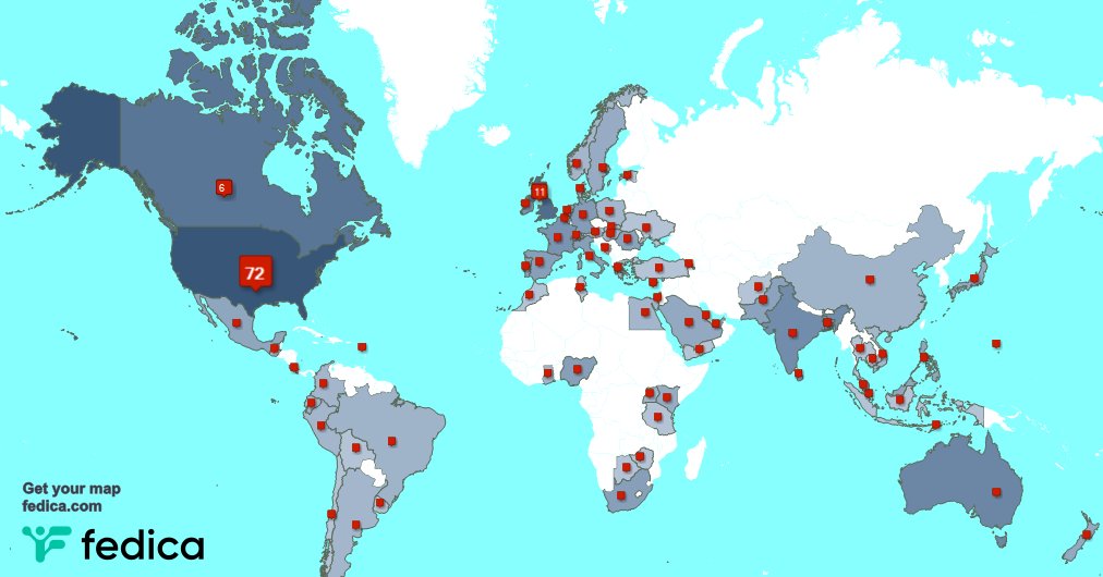 I have 5 new followers from USA, and more last week. See fedica.com/!gratefulfoodie