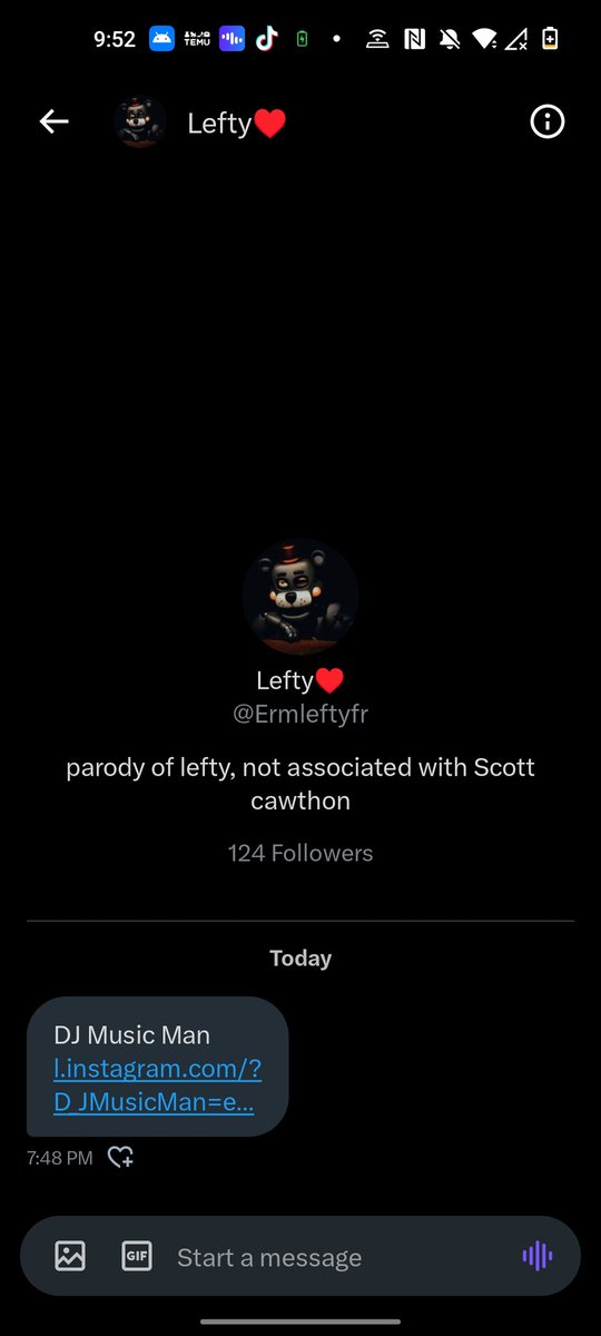 D_JMusicMan's tweet photo. This dude is trying to dox me I assume, the "Instagram" link he sent me led to an entirely different website. https://t.co/Oo952TVyyR is the website. https://t.co/EzZ7QrMUO0