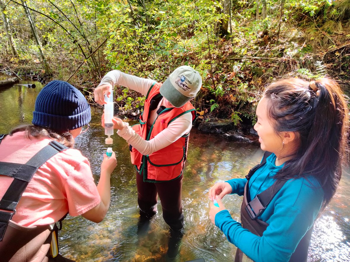 The last SES field module sampling streams and groundwater to calculate sources and loads of N to the estuaries! Add in two field trips to the local Wastewater Treatment Facility and Massachusetts Alternative Septic System Test Center!