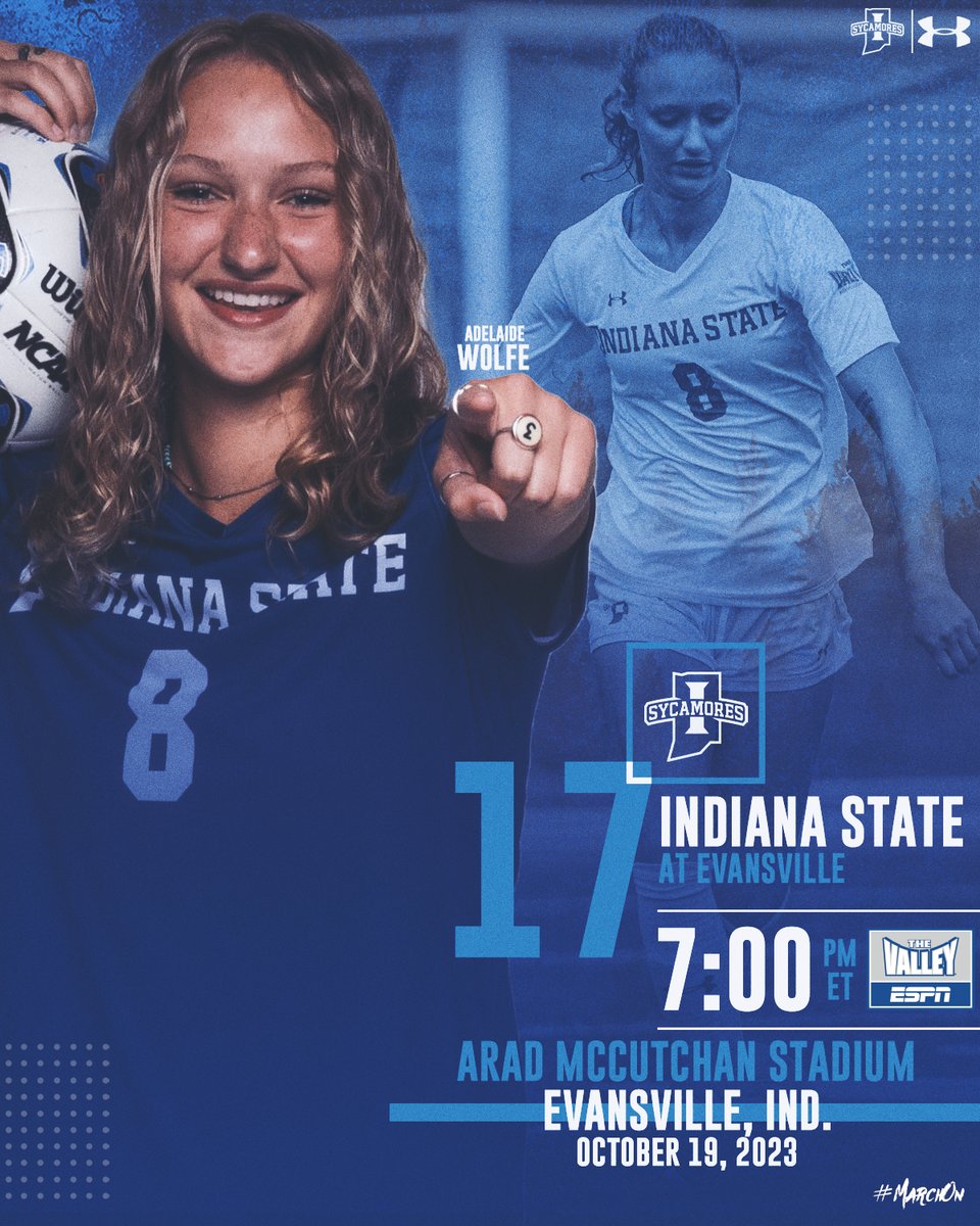 #GameDay

🆚 Evansville
🏟️ Arad McCutchan Stadium
⏱️ 7 p.m.
📍 Evansville, Ind.
📺 sycamor.es/403mfbX
📊 sycamor.es/45BXowX

#MarchOn
