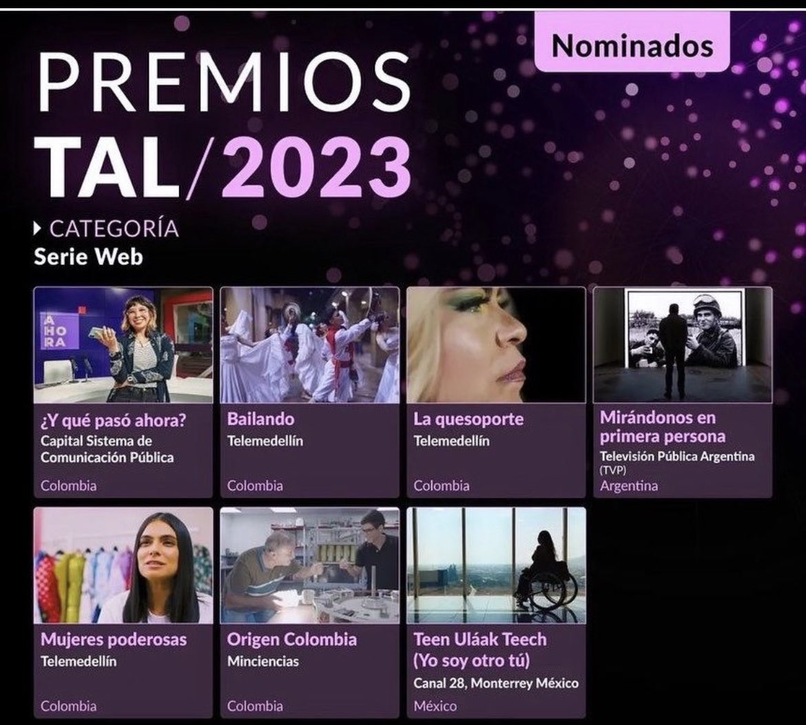 Muy feliz por esta nominación. Gracias o todo el equipo que hizo posible que la ciencia fuera accesible a públicos más amplios, resaltando iniciativas muchas veces invisibles de tantos talentosos colombianos. Origen Colombia la serie web. <a href="/MincienciasCo/">MinCiencias Colombia</a>