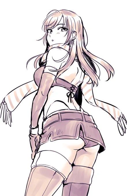 ちなみに魔女パロ晶ちゃんの尻はこんな感じ パ〇ツじゃないので恥ずかしくないです