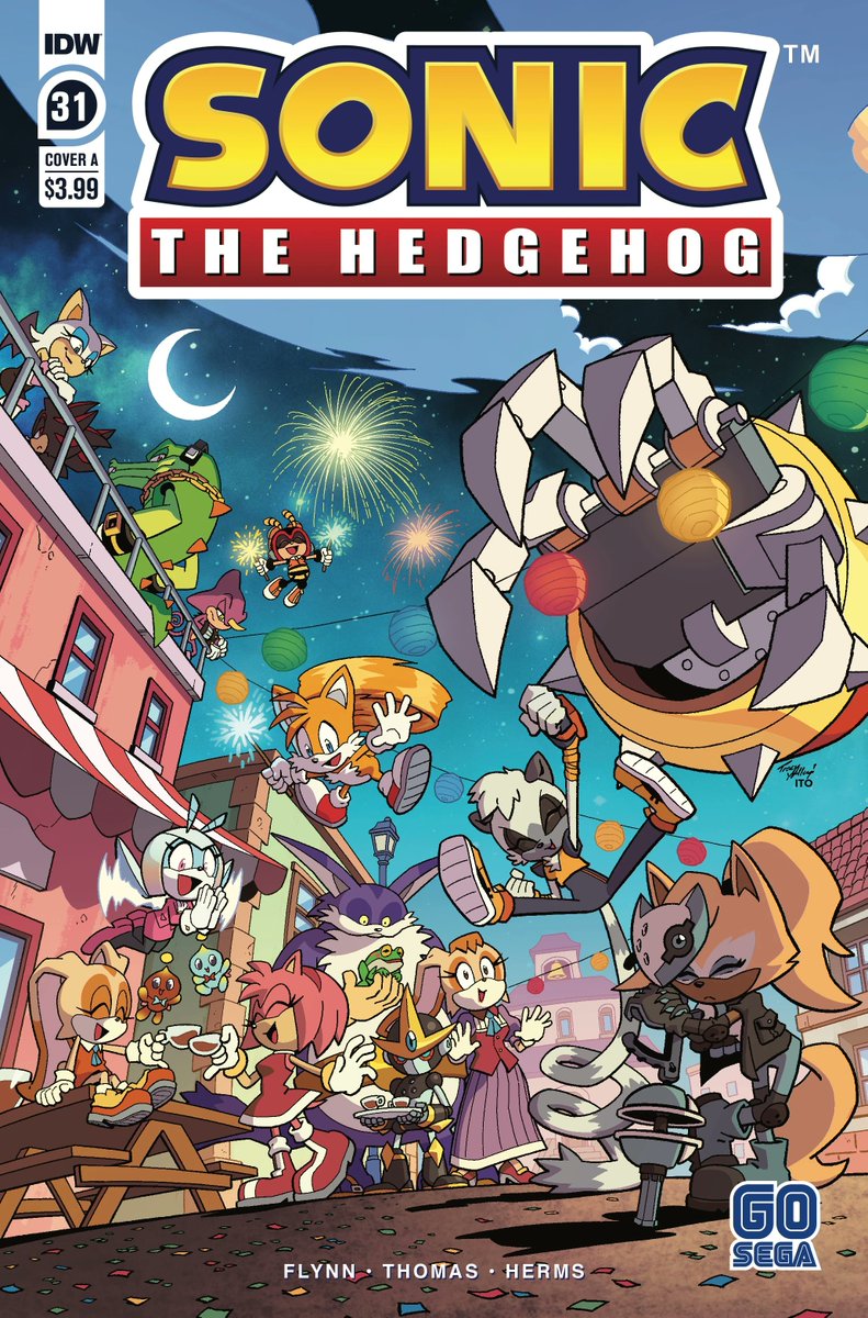From Sonic the Hedgehog issue 31 Cover A, Art by Tracy Yardley & Leonardo Ito