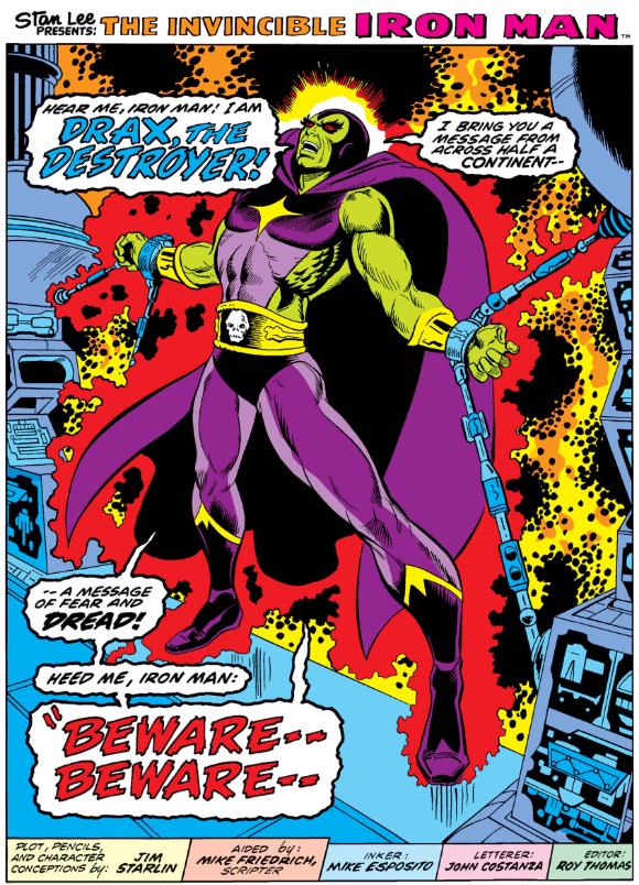 MarvelADay's tweet photo. #MarvelADay #IM55 This issue is chock full of first appearances. First up, Drax the Destroyer. – JRW https://t.co/QlbOAXjixt
