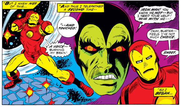 MarvelADay's tweet photo. #MarvelADay #IM55
Drax: “I telepathed a second time.”
Iron Man: "English is not your first language, is it?"
- JRW https://t.co/wB8WJbLvIh