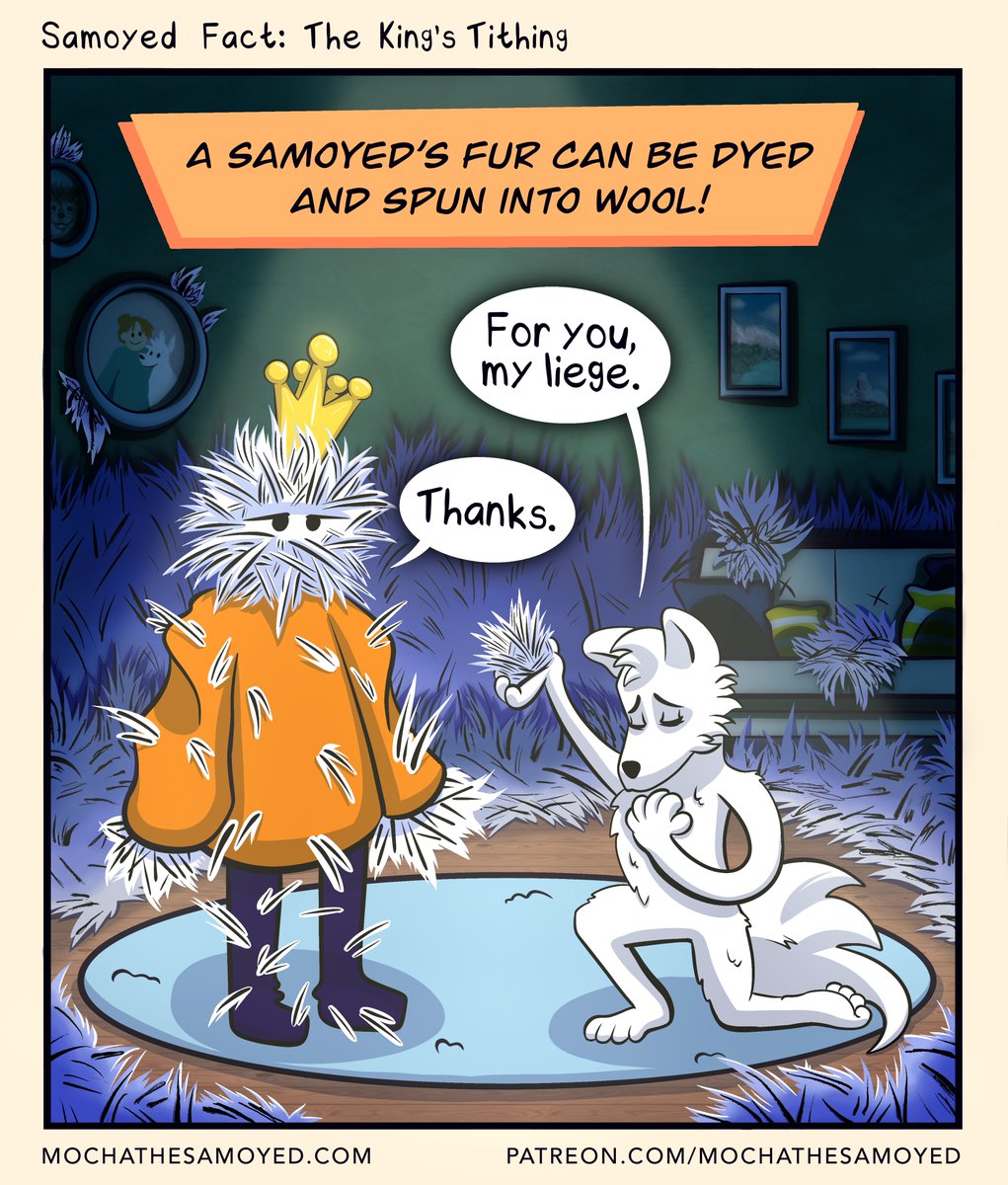 I’m so itchy now…

#fur #fiberarts #fiber #yarn #spinning #furry #fluff #samoyeds #dogs #funny #comic #webcomic