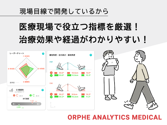 orphe's tweet photo. ＼簡便・高精度な歩行分析システムを販売中／

💡最近の学会発表にも多数登場
💡感覚的な歩行評価を定量化
💡忙しい臨床現場でも使いやすい仕様

ORPHE ANALYTICS MEDICAL（オルフェアナリティクスメディカル）
https://t.co/dhrvZg51ph
👆導入施設での事例を紹介中

#リハビリ #理学療法 #歩行分析 https://t.co/3ECtEPuxlq