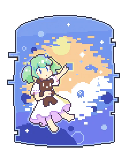 夢#ドット絵 #pixelart 