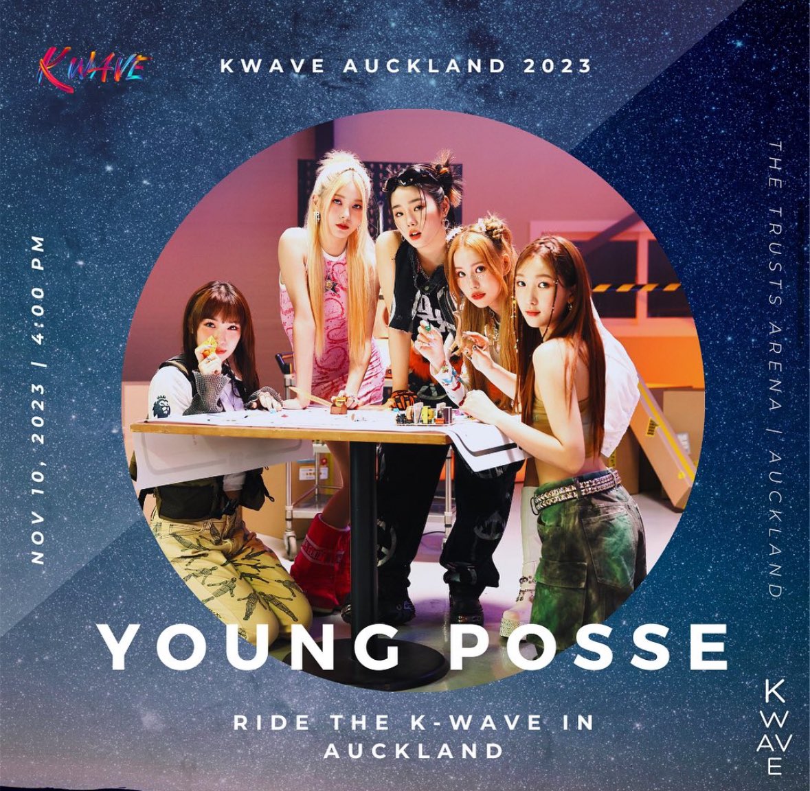[📆]
YOUNG POSSE (영파씨)가 K WAVE AUCKLAND 2023에 출연합니다 많은 기대 부탁드립니다.

K WAVE AUCKLAND 2023
Nov 10, 2023 / 4:00PM
THE TRUSTS ARENA

For more information
🔗 instagram.com/p/CykCenNSISD/…

#kwaveauckland #kwave