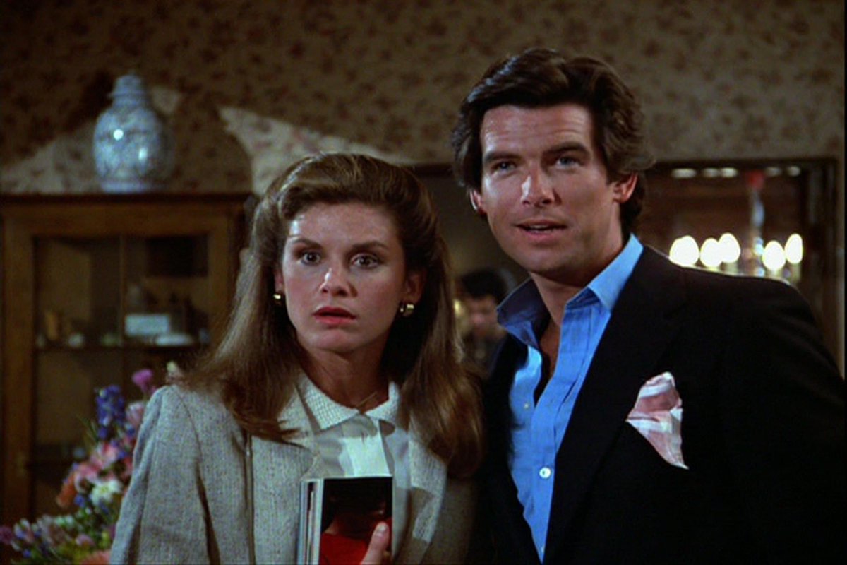 Stephanie Zimbalist as Laura Holt with Pierce Brosnan on Remington Steele.
#RemingtonSteele
