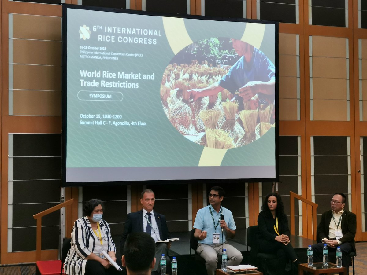 <a href="/samarendumohant/">samarendu mohanty</a> says #India 🇮🇳 is exporting rice and will keep exporting rice. What is currently called "export restriction" is just a kind of buffer to ensure domestic supply during election time 🧐