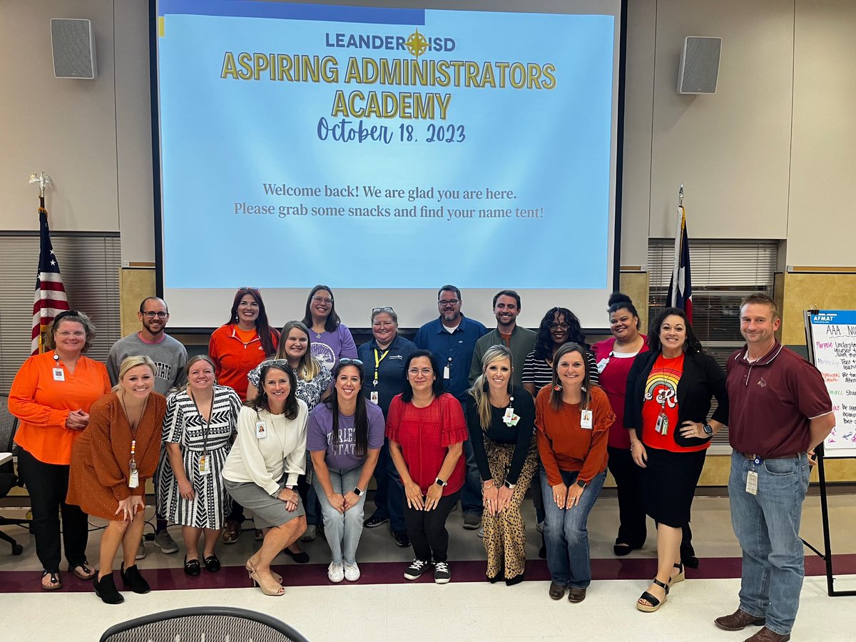 Alexandra Peoples (@msapeoples) on Twitter photo Introducing the <a href="/LeanderISD/">Leander ISD</a> 2023-2024 Aspiring Administrators Academy (AAA)!
This dedicated group of leaders have begun the yearlong journey of self-reflection, professional growth, and collaboration. Looking forward to learning and leading together! #1LISD #LISDAAA Introducing the <a href="/LeanderISD/">Leander ISD</a> 2023-2024 Aspiring Administrators Academy (AAA)!
This dedicated group of leaders have begun the yearlong journey of self-reflection, professional growth, and collaboration. Looking forward to learning and leading together! #1LISD #LISDAAA