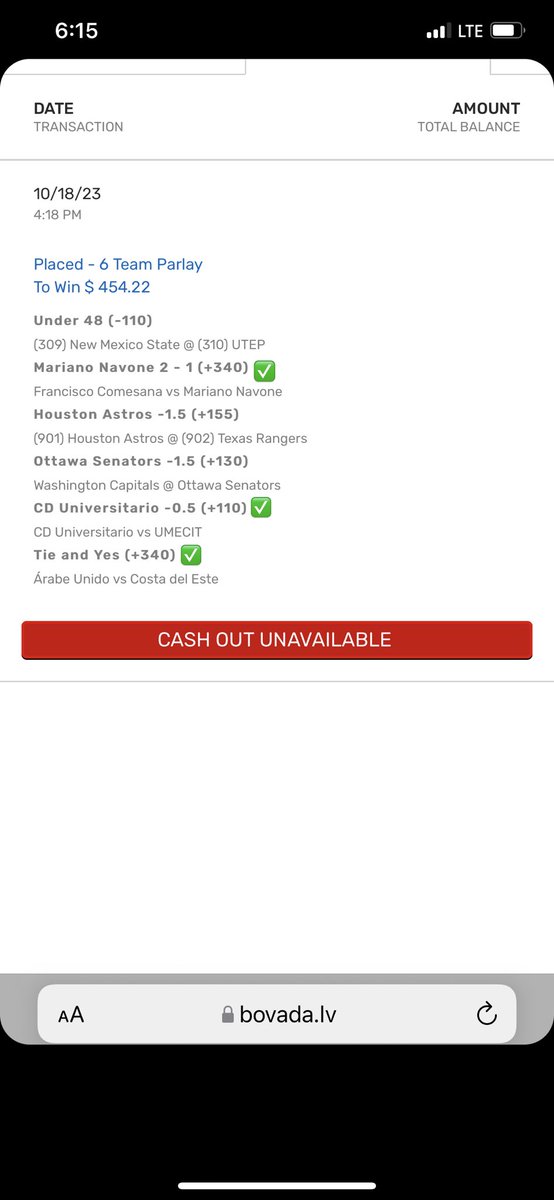 $1 to win $454
New Mexico/Utep under 48 is all I need