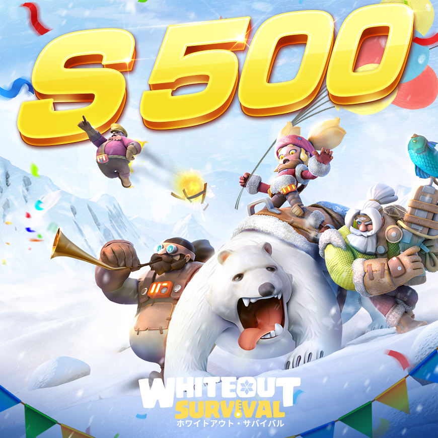 ついに500王国に到達しました！ 🎉 皆様、いつもホワイトアウト