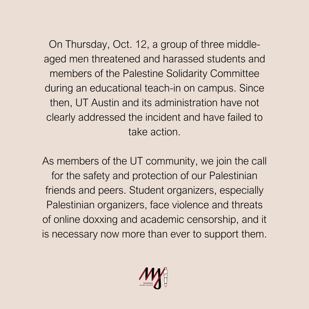 UT Asian American Journalists Association tweet media