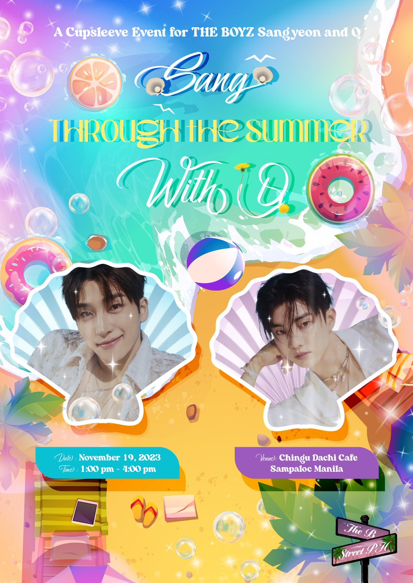 thebstreetph's tweet photo. 𝑺𝑨𝑵𝑮 𝑻𝒉𝒓𝒐𝒖𝒈𝒉 𝑻𝒉𝒆 𝑺𝒖𝒎𝒎𝒆𝒓 𝑾𝒊𝒕𝒉 𝑸 🎶⛱️🌻

Seas the day and celebrate the birthdays of Sangyeon and Q with us!

📍 𝗖𝗵𝗶𝗻𝗴𝘂 𝗗𝗮𝗰𝗵𝗶 𝗖𝗮𝗳𝗲+
📆 𝗡𝗼𝘃. 𝟭𝟵, 𝟮𝟬𝟮𝟯, 𝟭:𝟬𝟬-𝟰:𝟬𝟬 𝗣𝗠

LIMITED SLOTS ONLY! 

Register here: https://t.co/gdUhe8ApUb https://t.co/kLFfYhH1mb