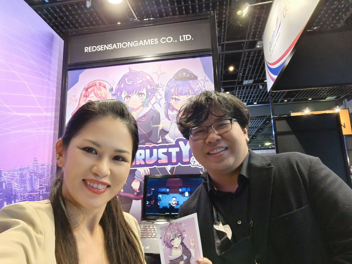 taintedmantis's tweet photo. Big thank you for showing me the demo! 👍 Go play @GemCrusty, a casual 2D puzzle game with visual novel elements and NPC character unlocks (for power ups)!

PS> It's free to play on @Steam now! 😉

#gamescomasia #gamescomasia2023 https://t.co/7wRmuc706y