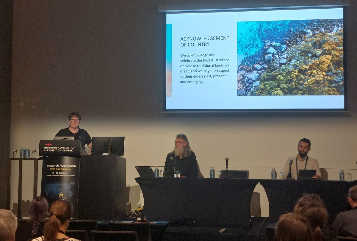 Australian Research Data Commons (ARDC) (@ardc_au) on Twitter photo We're talking #FAIR and #CARE compliant access control system for cultural data, including Indigenous and language data at #eResAU2023. Work part of the ARDC's HASS and Indigenous Research Data Commons. W/ <a href="/Rob_PS_McLellan/">Robert dhurwain McLellan</a> <a href="/Fewster/">Jenny Fewster</a> <a href="/LDaCA_Program/">Language Data Commons of Australia</a> We're talking #FAIR and #CARE compliant access control system for cultural data, including Indigenous and language data at #eResAU2023. Work part of the ARDC's HASS and Indigenous Research Data Commons. W/ <a href="/Rob_PS_McLellan/">Robert dhurwain McLellan</a> <a href="/Fewster/">Jenny Fewster</a> <a href="/LDaCA_Program/">Language Data Commons of Australia</a>