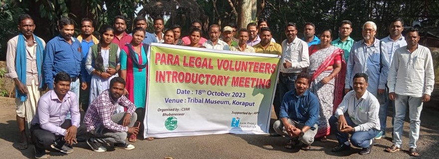 Under the #accesstojustice program an Introductory Meeting of Para Legal Volunteers (PLVs) from different blocks of #koraput Dist was organised at #tribal museum on Oct 18, 22023 Senior counsel Gupteswar Panigrahy graced the occasion