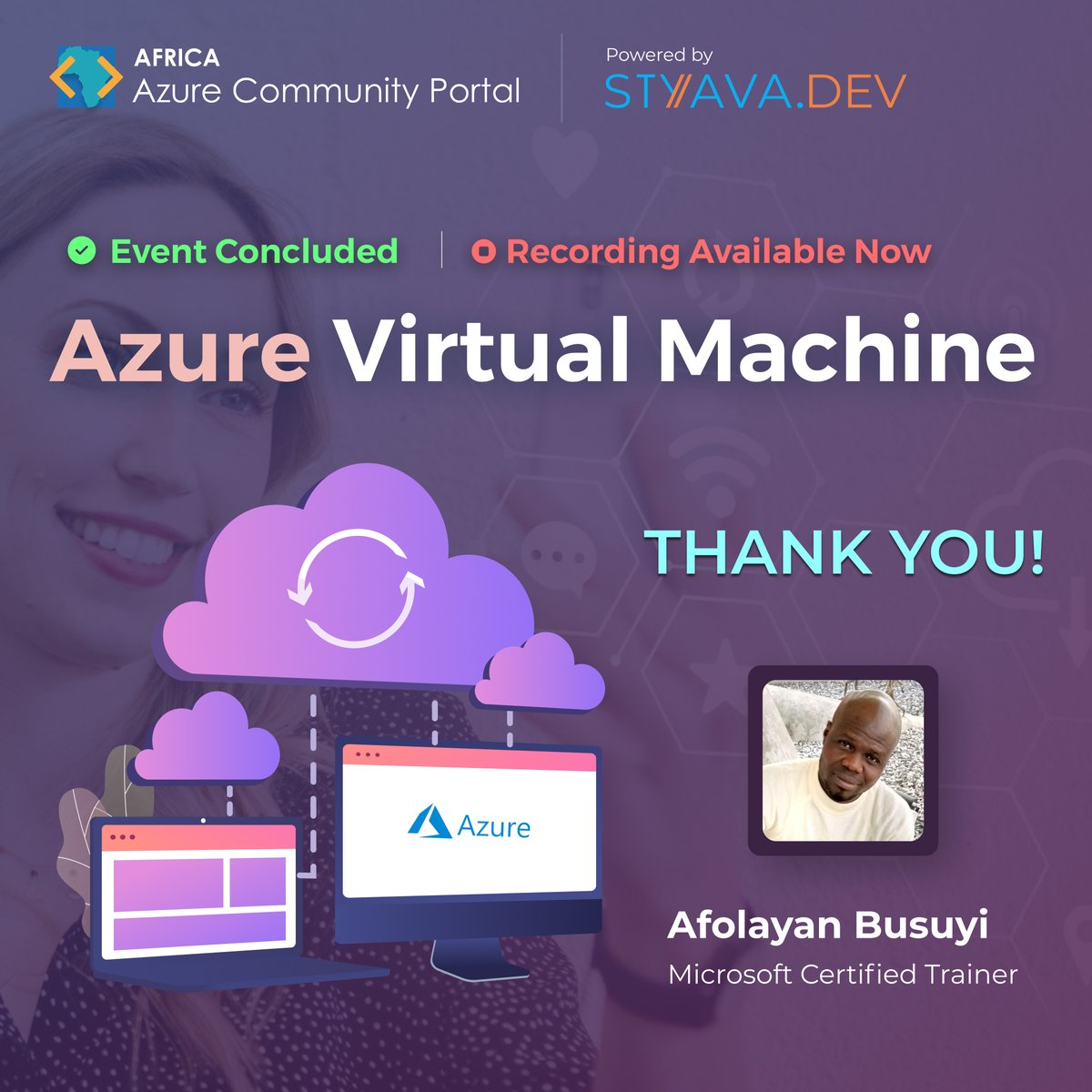StyavaD's tweet image. An informative💡 session on Azure Virtual Machines filled with valuable insights into Microsoft&apos;s scalable computing resources.

 🔗 smpl.is/7zh53

Join us: smpl.is/7zh54

#azurevirtualmachines #microsoft #computingresources #technicalskills