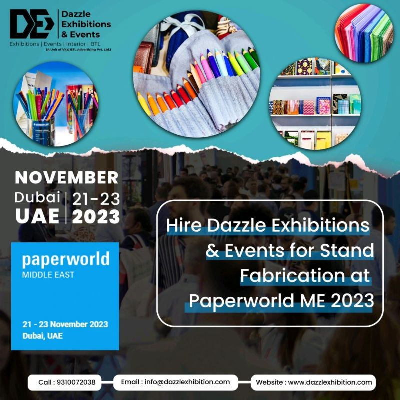 Dazzlexhibition's tweet photo. Hire Dazzle Exhibitions and Events for Stand Fabrication at Paperworld Middle East
Call us on (+91) 9310072038
#dazzleexhibition #dazzleexhibitionsandevents #dubai #dubaiuae #paperworld #paperworldmiddleeast #paperworldmea #paper #standfabrication #customstand #modularstand https://t.co/uTaErN15in
