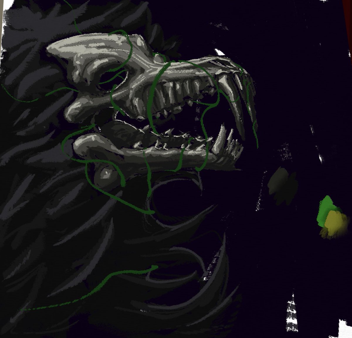 loonafromhell's tweet image. unfinished (cuz i crashed) but i still like it #lifedrawingvr